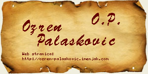 Ozren Palasković vizit kartica